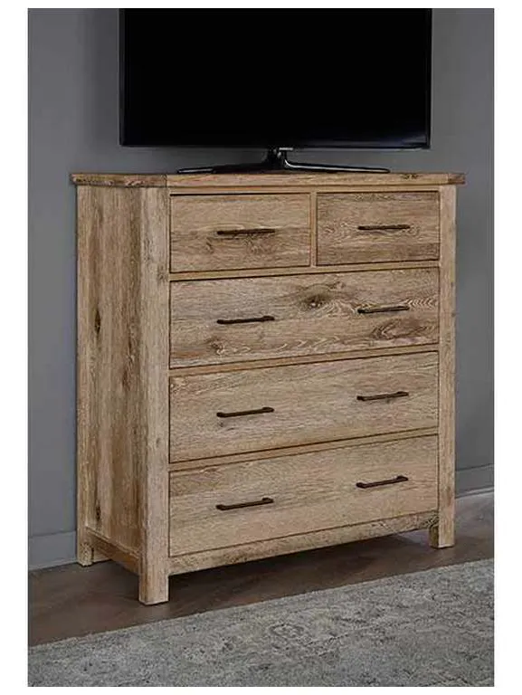 Vaughan Bassett 754-004 Dovetail Standing Dresser Sun Bleached White Vaughan Bassett 754-004 Dovetail Standing Dresser Sun Bleached White