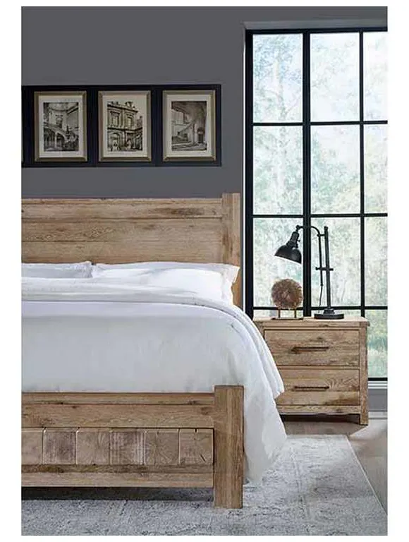 Vaughan Bassett 754-668-166-922-MS2 Dovetail King Poster Bed with 6x6 FB Sun Bleached White Vaughan Bassett 754-668-166-922-MS2 Dovetail King Poster Bed with 6x6 FB Sun Bleached White