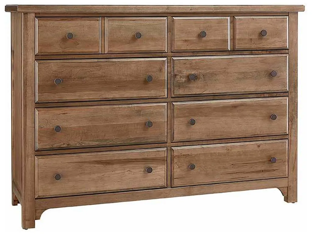 Vaughan Bassett 800-002 Cool Farmhouse Dresser 8 Drawer Natural Vaughan Bassett 800-002 Cool Farmhouse Dresser 8 Drawer Natural