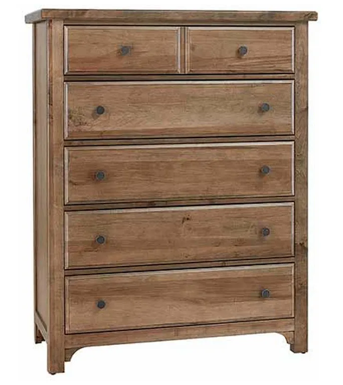 Vaughan Bassett 800-115 Cool Farmhouse Chest 5 Drawer Natural Vaughan Bassett 800-115 Cool Farmhouse Chest 5 Drawer Natural