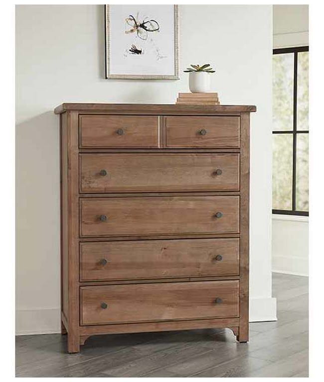 Vaughan Bassett 800-115 Cool Farmhouse Chest 5 Drawer Natural Vaughan Bassett 800-115 Cool Farmhouse Chest 5 Drawer Natural