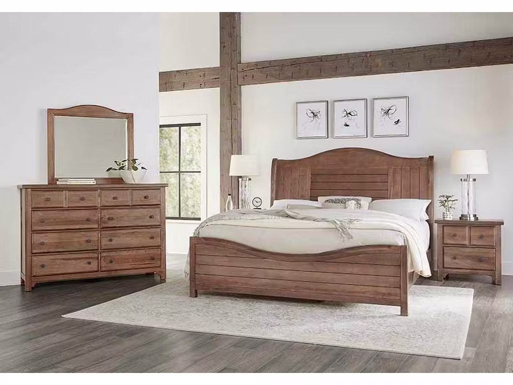 Vaughan Bassett 800-446 Cool Farmhouse Arched Mirror Grey Vaughan Bassett 800-446 Cool Farmhouse Arched Mirror Grey