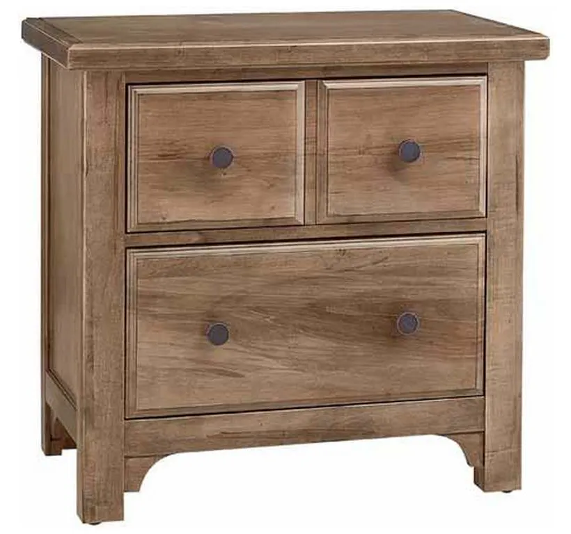 Vaughan Bassett 800-227 Cool Farmhouse Night Stand 2 Drawer Natural Vaughan Bassett 800-227 Cool Farmhouse Night Stand 2 Drawer Natural