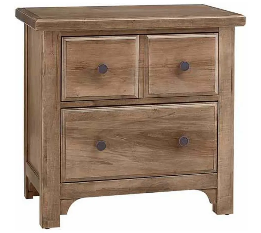 Vaughan Bassett 800-227 Cool Farmhouse Night Stand 2 Drawer Natural Vaughan Bassett 800-227 Cool Farmhouse Night Stand 2 Drawer Natural