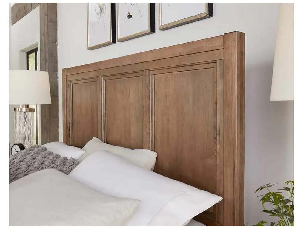 Vaughan Bassett 800-667-066B-502-666 Cool Farmhouse King Panel Bed with Storage Footboard Natural Vaughan Bassett 800-667-066B-502-666 Cool Farmhouse King Panel Bed with Storage Footboard Natural