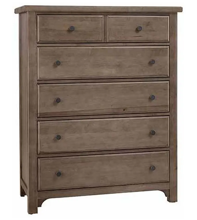 Vaughan Bassett 801-115 Cool Farmhouse Chest 5 Drawer Grey Vaughan Bassett 801-115 Cool Farmhouse Chest 5 Drawer Grey