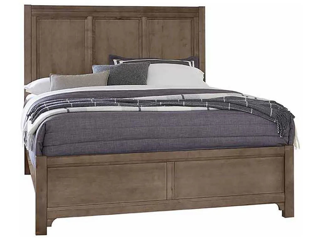 Vaughan Bassett 801-557-755-922 Cool Farmhouse Queen Panel Bed Grey