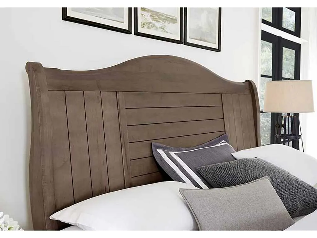 Vaughan Bassett 801-663-366-922-MS1 Cool Farmhouse King Sleigh Bed Grey Vaughan Bassett 801-663-366-922-MS1 Cool Farmhouse King Sleigh Bed Grey