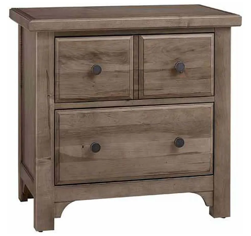 Vaughan Bassett 801-227 Cool Farmhouse Night Stand 2 Drawer Grey Vaughan Bassett 801-227 Cool Farmhouse Night Stand 2 Drawer Grey