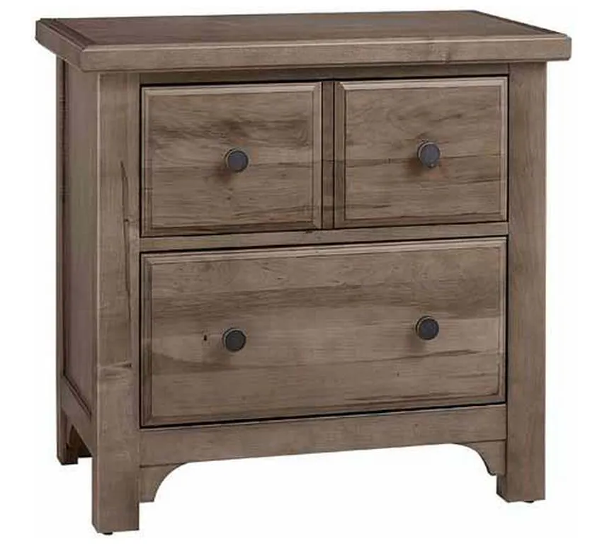 Vaughan Bassett 801-227 Cool Farmhouse Night Stand 2 Drawer Grey Vaughan Bassett 801-227 Cool Farmhouse Night Stand 2 Drawer Grey