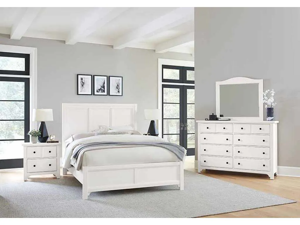 Vaughan Bassett 804-557-755-922 Cool Farmhouse Queen Panel Bed Soft White Vaughan Bassett 804-557-755-922 Cool Farmhouse Queen Panel Bed Soft White