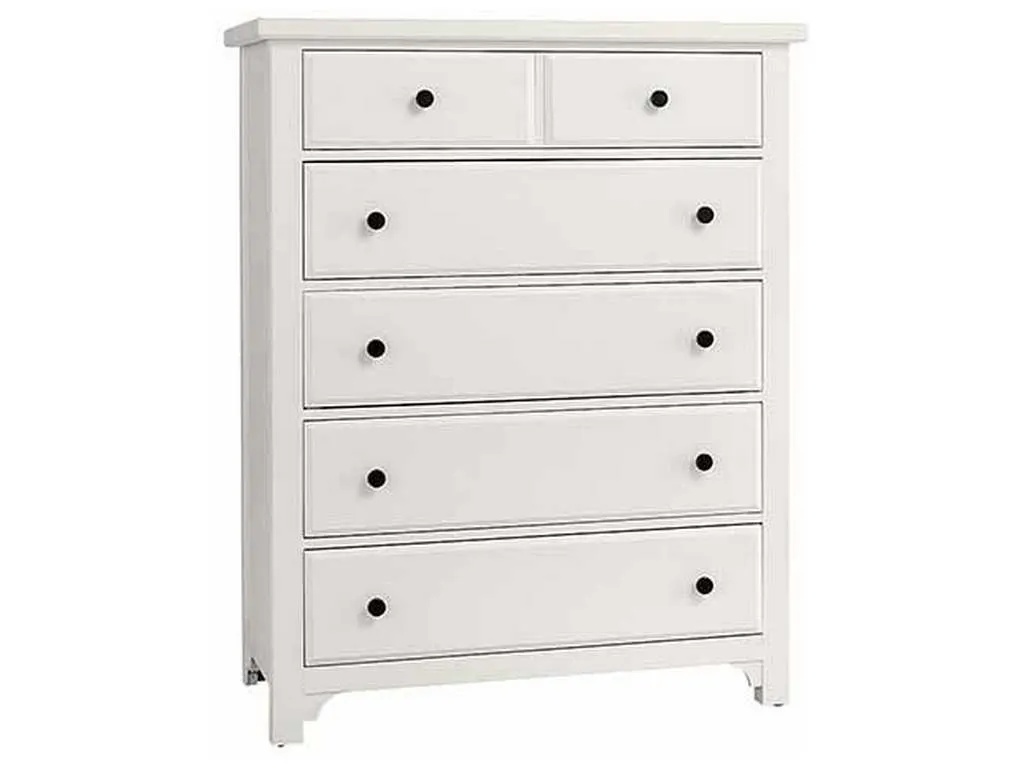 Vaughan Bassett 804-115 Cool Farmhouse Chest 5 Drawer Soft White