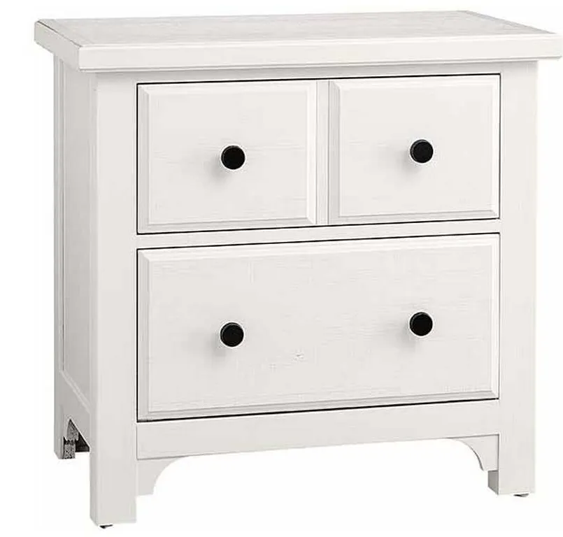 Vaughan Bassett 804-227 Cool Farmhouse Night Stand 2 Drawer Soft White Vaughan Bassett 804-227 Cool Farmhouse Night Stand 2 Drawer Soft White