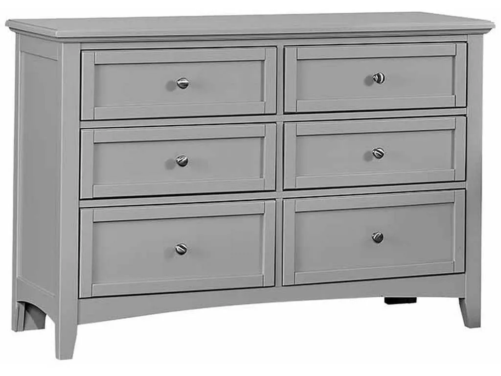 Vaughan Bassett BB26-001 Bonanza 6 Drawer Studio Dresser Gray