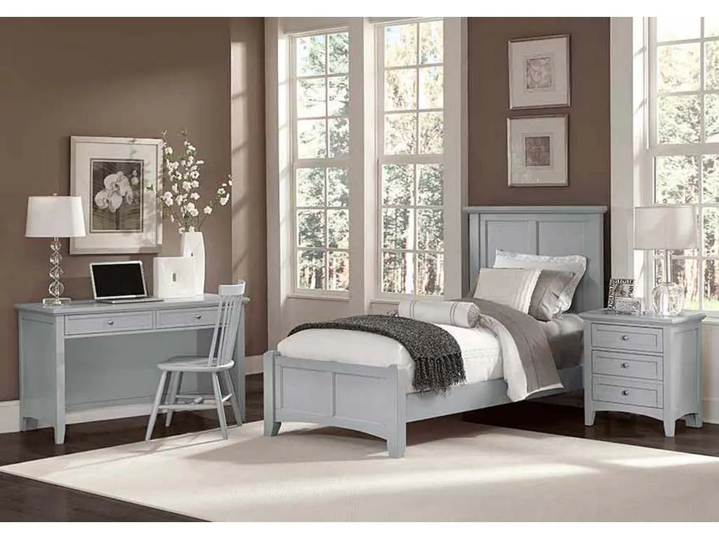 Vaughan Bassett BB26-778 Bonanza 2 Drawer Laptop Tablet Desk with Charging Station Gray Vaughan Bassett BB26-778 Bonanza 2 Drawer Laptop Tablet Desk with Charging Station Gray