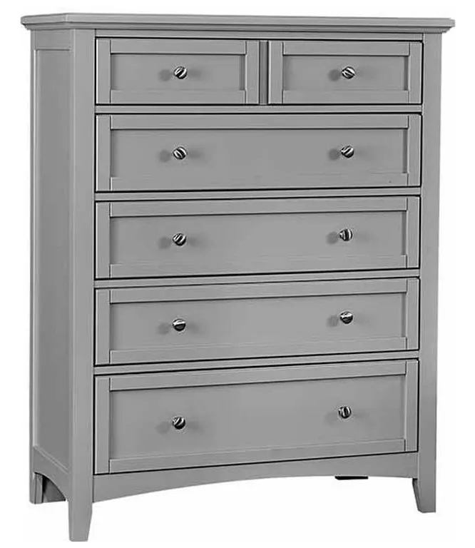 Vaughan Bassett BB26-115 Bonanza 5 Drawer Storage Chest Gray Vaughan Bassett BB26-115 Bonanza 5 Drawer Storage Chest Gray