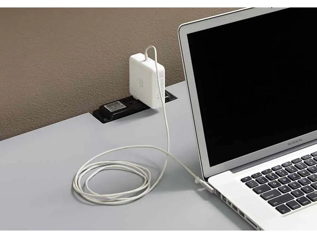Vaughan Bassett BB26-778 Bonanza 2 Drawer Laptop Tablet Desk with Charging Station Gray Vaughan Bassett BB26-778 Bonanza 2 Drawer Laptop Tablet Desk with Charging Station Gray