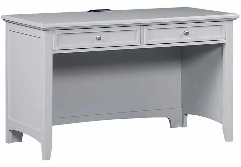 Vaughan Bassett BB26-778 Bonanza 2 Drawer Laptop Tablet Desk with Charging Station Gray Vaughan Bassett BB26-778 Bonanza 2 Drawer Laptop Tablet Desk with Charging Station Gray