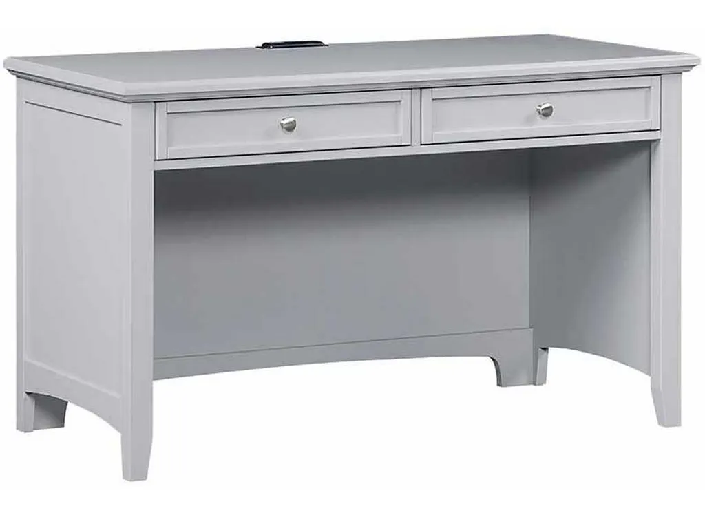 Vaughan Bassett BB26-778 Bonanza 2 Drawer Laptop Tablet Desk with Charging Station Gray Vaughan Bassett BB26-778 Bonanza 2 Drawer Laptop Tablet Desk with Charging Station Gray