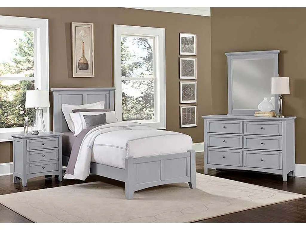 Vaughan Bassett BB26-001 Bonanza 6 Drawer Studio Dresser Gray Vaughan Bassett BB26-001 Bonanza 6 Drawer Studio Dresser Gray