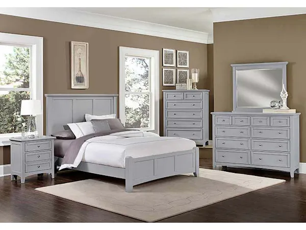 Vaughan Bassett BB26-668-866-922-MS1 Bonanza King Mansion Bed Gray Vaughan Bassett BB26-668-866-922-MS1 Bonanza King Mansion Bed Gray