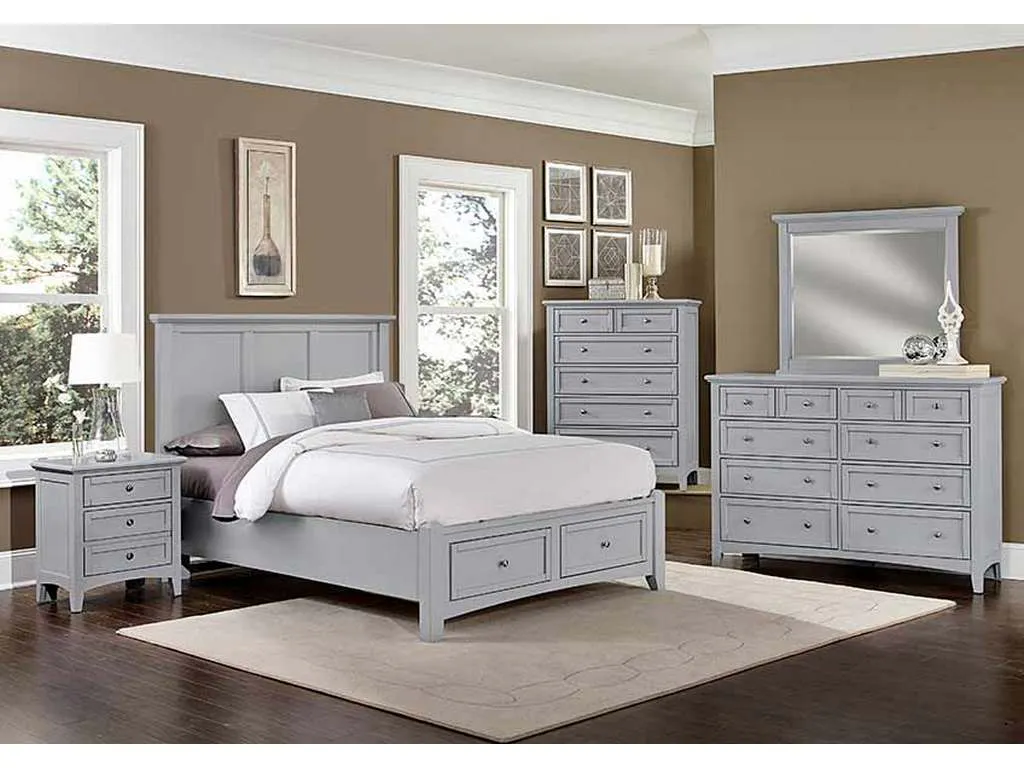 Vaughan Bassett BB26-002 Bonanza 8 Drawer Storage Dresser Gray Vaughan Bassett BB26-002 Bonanza 8 Drawer Storage Dresser Gray