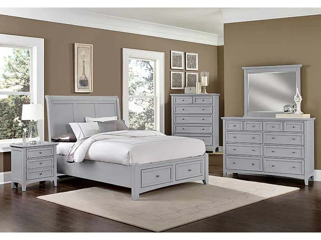 Vaughan Bassett BB26-226 Bonanza 2 Drawer Nightstand Gray Vaughan Bassett BB26-226 Bonanza 2 Drawer Nightstand Gray