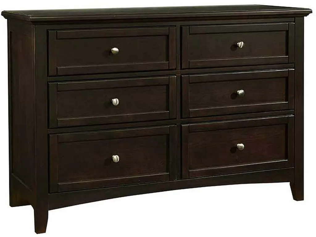 Vaughan Bassett BB27-001 Bonanza 6 Drawer Studio Dresser Merlot Vaughan Bassett BB27-001 Bonanza 6 Drawer Studio Dresser Merlot