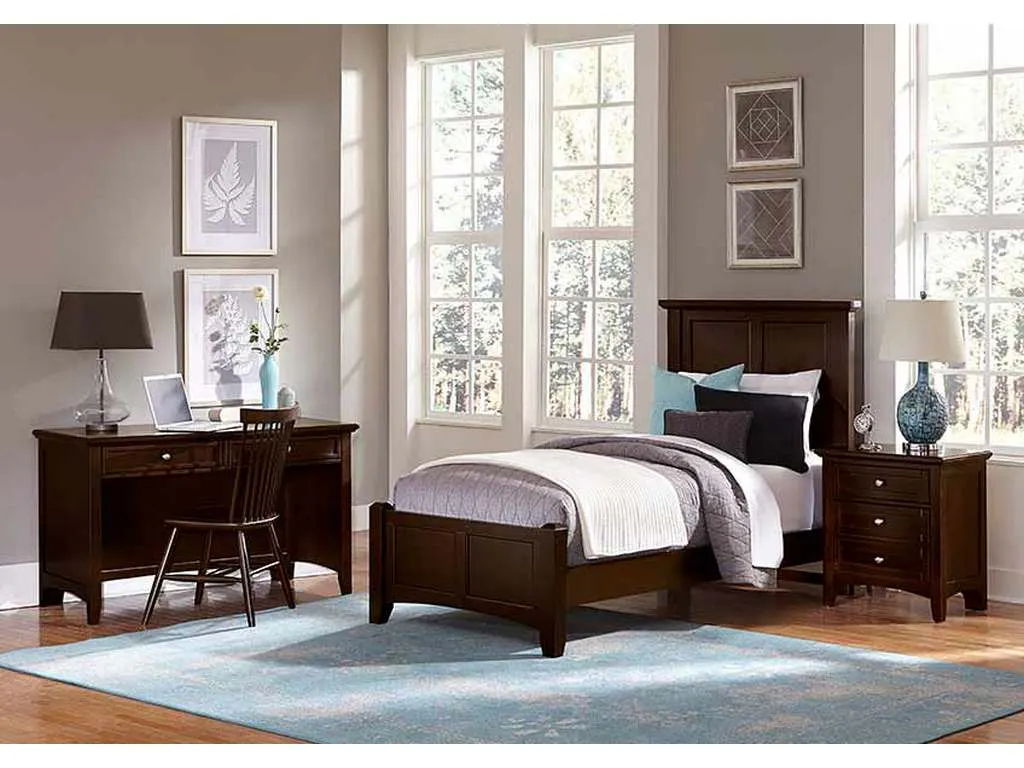 Vaughan Bassett BB27-226 Bonanza 2 Drawer Nightstand Merlot Vaughan Bassett BB27-226 Bonanza 2 Drawer Nightstand Merlot