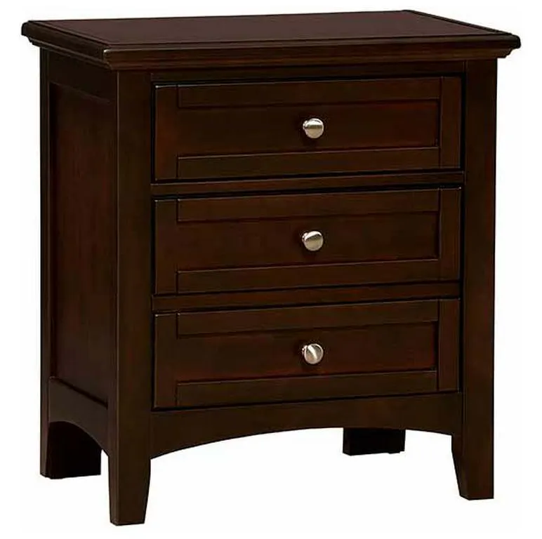 Vaughan Bassett BB27-226 Bonanza 2 Drawer Nightstand Merlot Vaughan Bassett BB27-226 Bonanza 2 Drawer Nightstand Merlot
