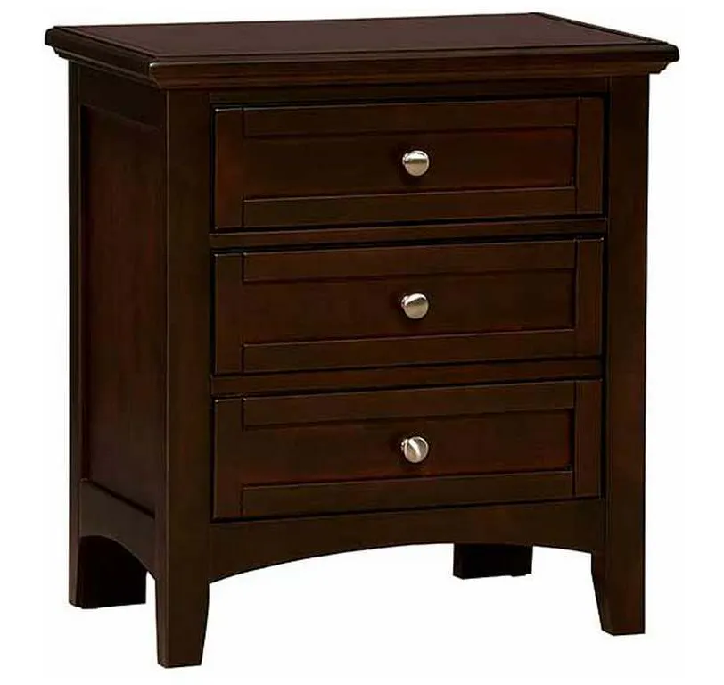 Vaughan Bassett BB27-226 Bonanza 2 Drawer Nightstand Merlot Vaughan Bassett BB27-226 Bonanza 2 Drawer Nightstand Merlot