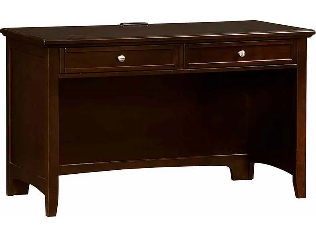 Vaughan Bassett BB27-778 Bonanza 2 Drawer Laptop Tablet Desk with Charging Station Merlot