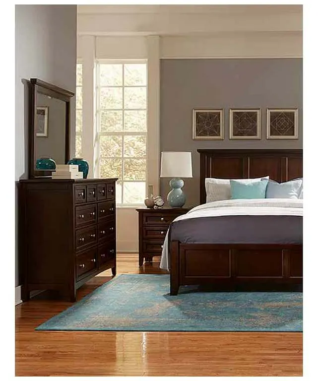 Vaughan Bassett BB27-668-866-922-MS1 Bonanza King Mansion Bed Merlot Vaughan Bassett BB27-668-866-922-MS1 Bonanza King Mansion Bed Merlot