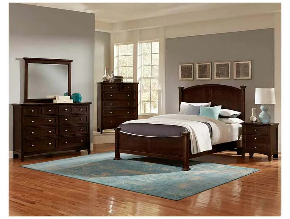Vaughan Bassett BB27-557-755-922 Bonanza Queen Poster Bed in Merlot Finish Vaughan Bassett BB27-557-755-922 Bonanza Queen Poster Bed in Merlot Finish