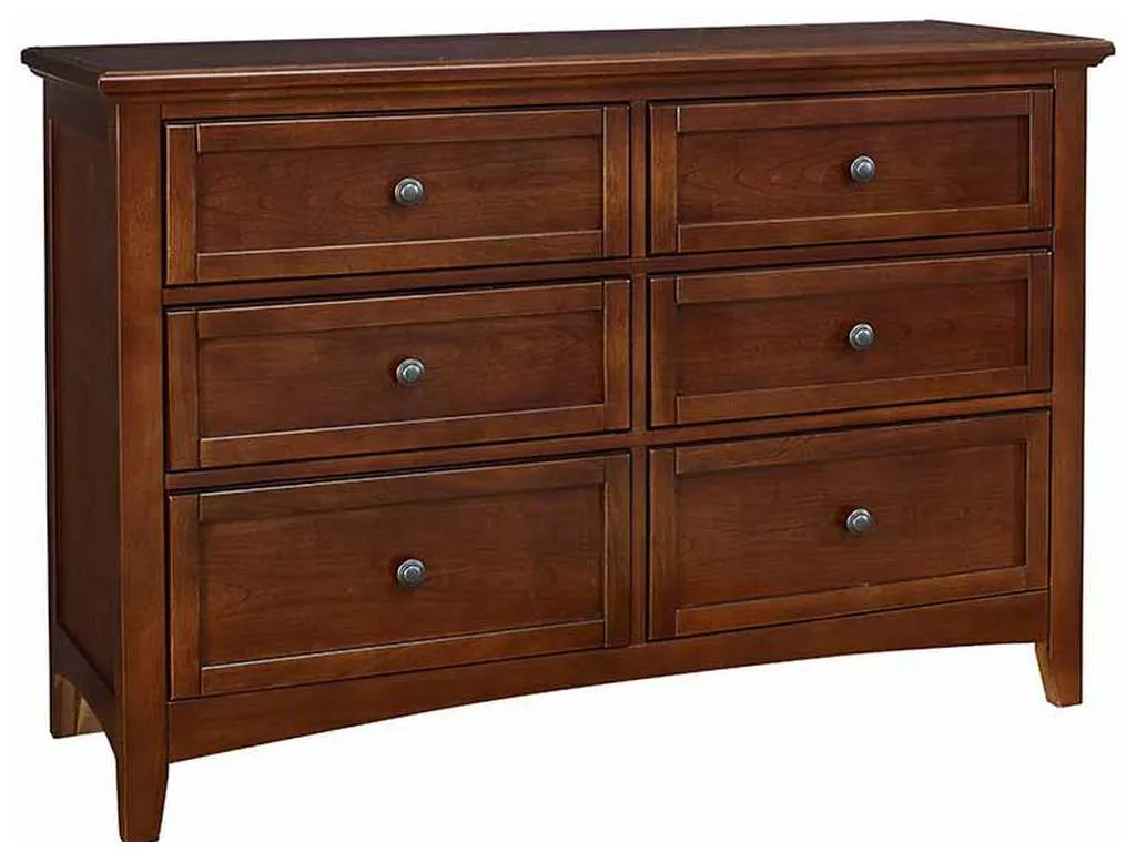 Vaughan Bassett BB28-001 Bonanza 6 Drawer Studio Dresser Cherry