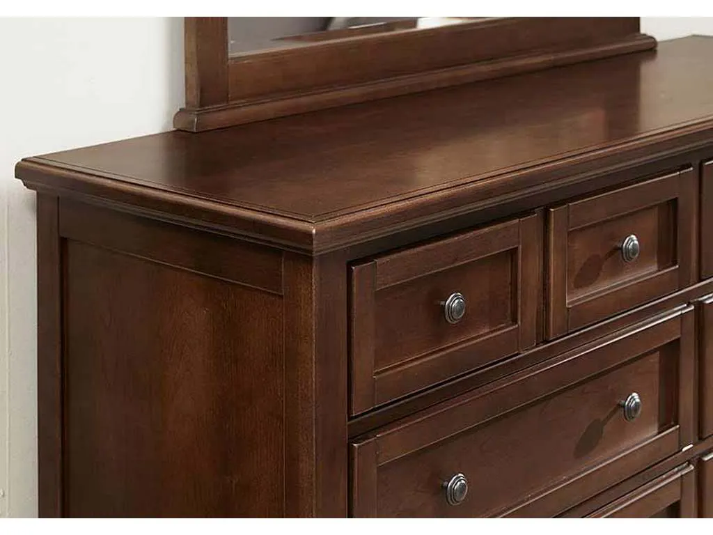 Vaughan Bassett BB28-002 Bonanza 8 Drawer Storage Dresser Cherry Vaughan Bassett BB28-002 Bonanza 8 Drawer Storage Dresser Cherry