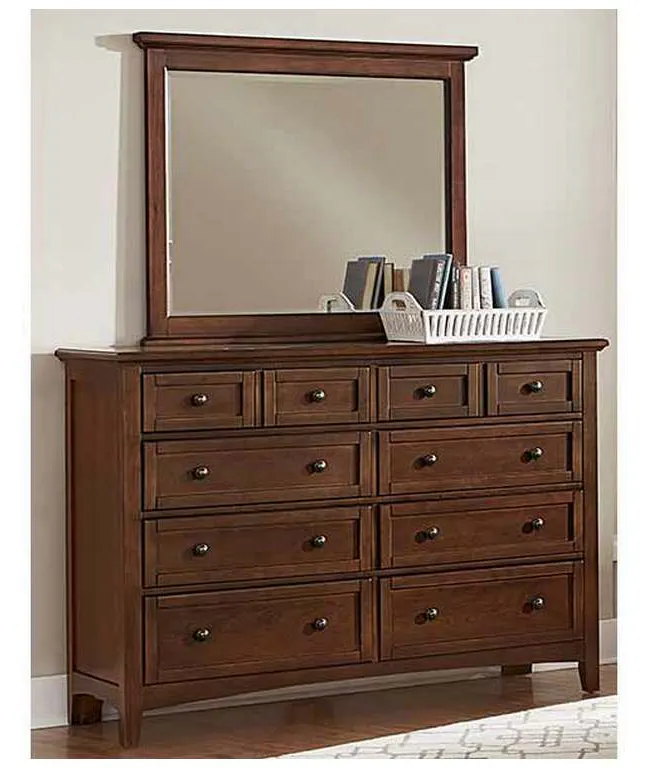 Vaughan Bassett BB28-002 Bonanza 8 Drawer Storage Dresser Cherry Vaughan Bassett BB28-002 Bonanza 8 Drawer Storage Dresser Cherry