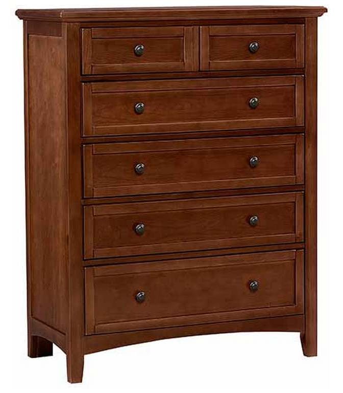 Vaughan Bassett BB28-115 Bonanza 5 Drawer Storage Chest Cherry Vaughan Bassett BB28-115 Bonanza 5 Drawer Storage Chest Cherry
