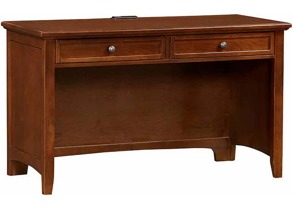 Vaughan Bassett BB28-778 Bonanza 2 Drawer Laptop Tablet Desk with Charging Station Cherry Vaughan Bassett BB28-778 Bonanza 2 Drawer Laptop Tablet Desk with Charging Station Cherry