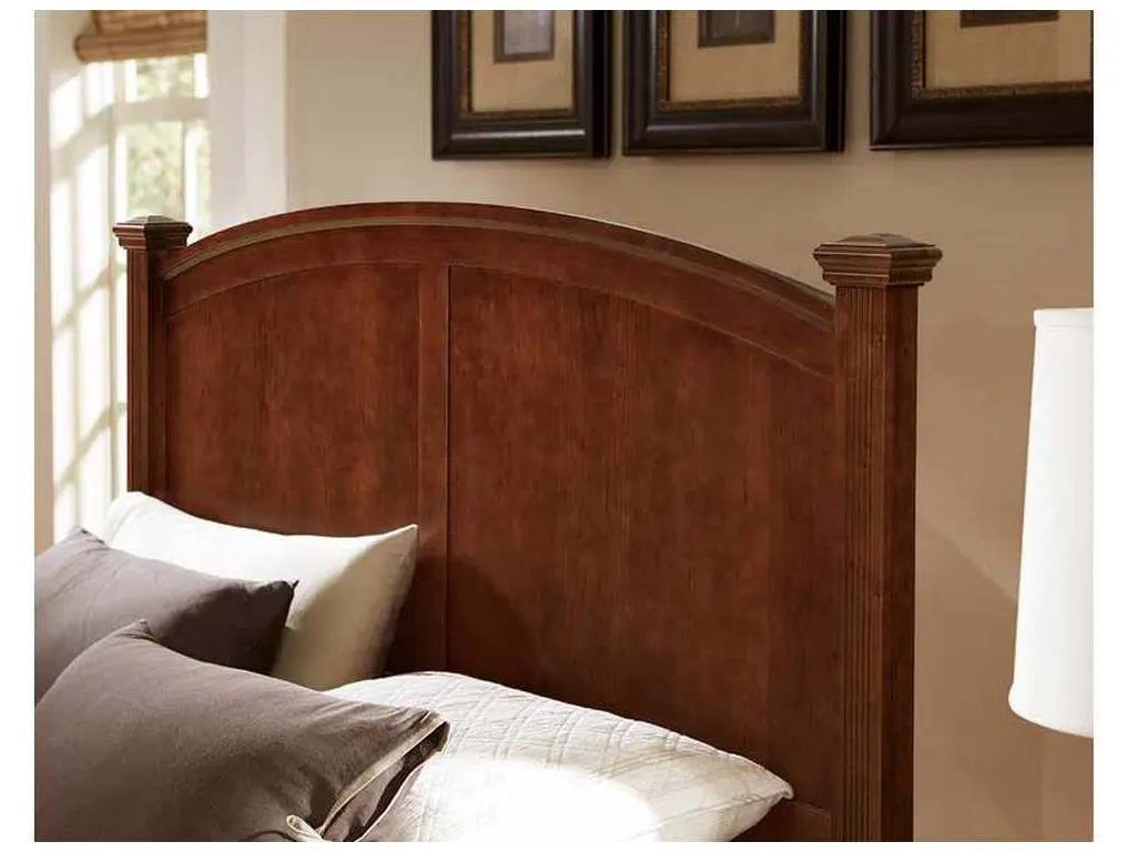 Vaughan Bassett BB28-667-766-922-MS1 Bonanza King Poster Bed in Cherry Finish Vaughan Bassett BB28-667-766-922-MS1 Bonanza King Poster Bed in Cherry Finish