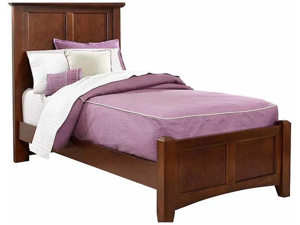 Vaughan Bassett BB28-338-833-900 Bonanza Twin Mansion Bed Cherry