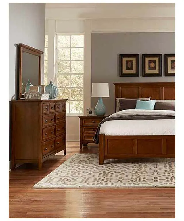 Vaughan Bassett BB28-558-855-922 Bonanza Queen Mansion Bed Cherry Vaughan Bassett BB28-558-855-922 Bonanza Queen Mansion Bed Cherry