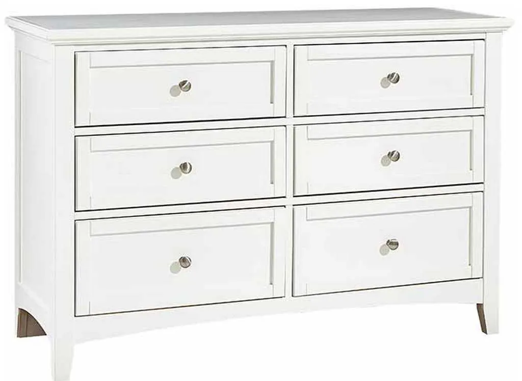 Vaughan Bassett BB29-001 Bonanza 6 Drawer Studio Dresser White Vaughan Bassett BB29-001 Bonanza 6 Drawer Studio Dresser White