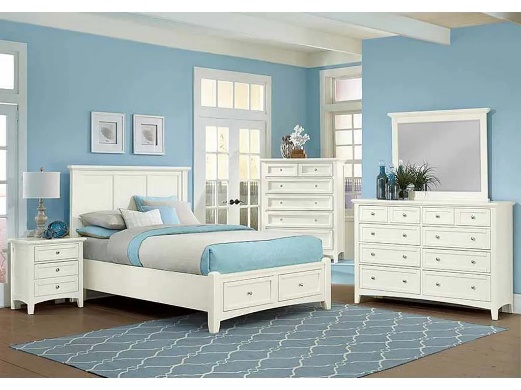 Vaughan Bassett BB29-002 Bonanza 8 Drawer Storage Dresser White Vaughan Bassett BB29-002 Bonanza 8 Drawer Storage Dresser White