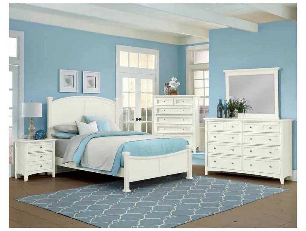 Vaughan Bassett BB29-557-755-922 Bonanza Queen Poster Bed in White Finish Vaughan Bassett BB29-557-755-922 Bonanza Queen Poster Bed in White Finish