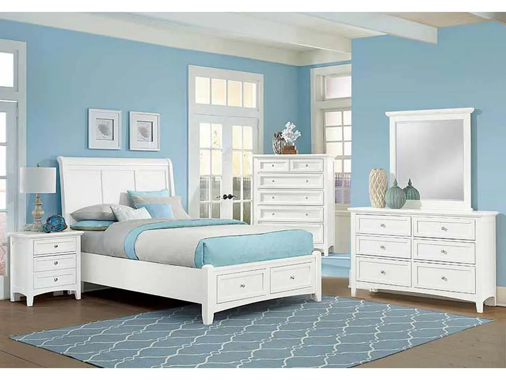 Vaughan Bassett BB29-001 Bonanza 6 Drawer Studio Dresser White Vaughan Bassett BB29-001 Bonanza 6 Drawer Studio Dresser White
