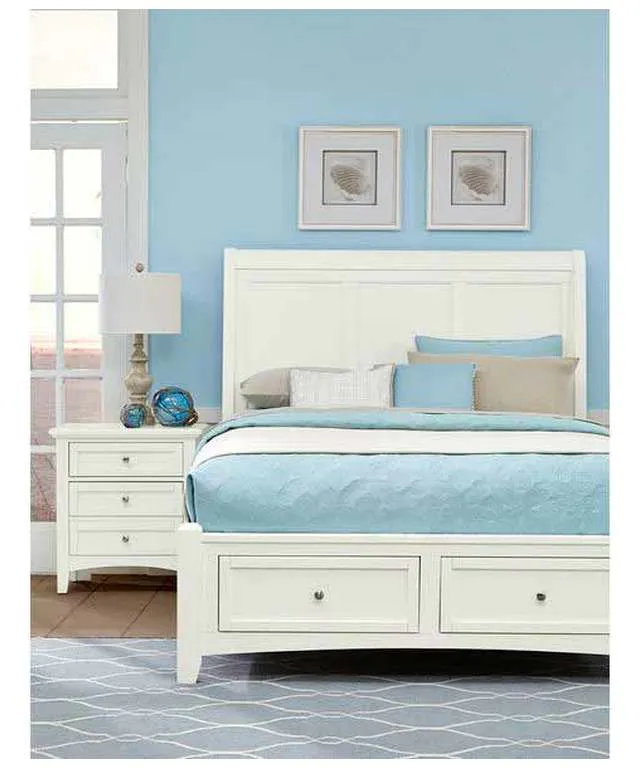 Vaughan Bassett BB29-226 Bonanza 2 Drawer Nightstand White Vaughan Bassett BB29-226 Bonanza 2 Drawer Nightstand White