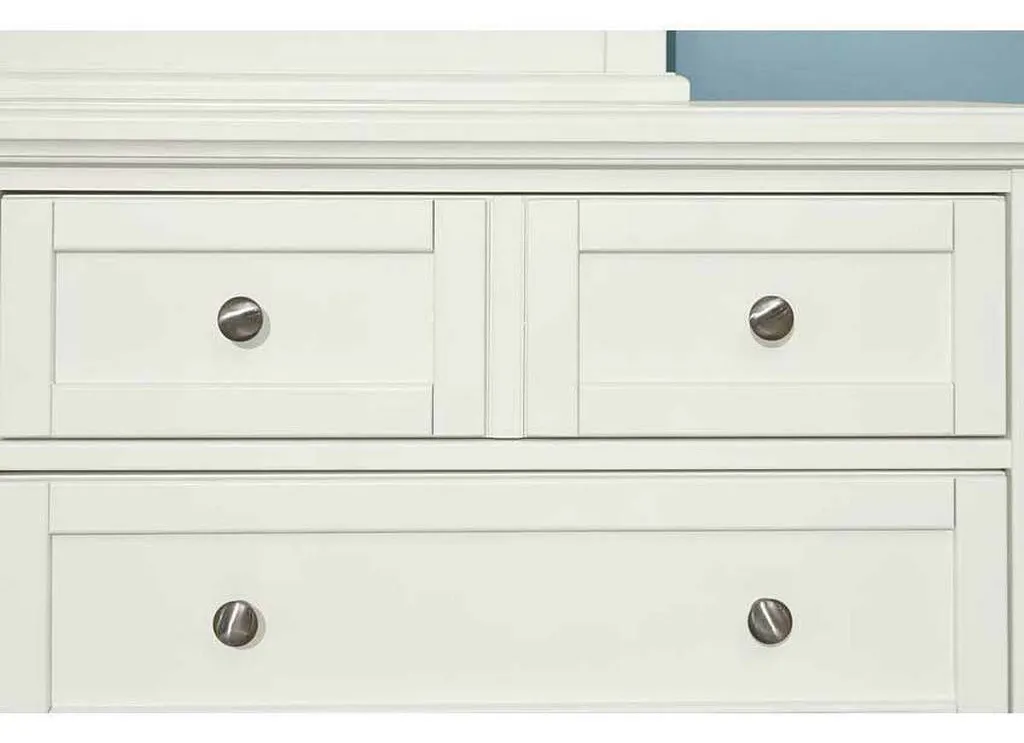 Vaughan Bassett BB29-115 Bonanza 5 Drawer Storage Chest White Vaughan Bassett BB29-115 Bonanza 5 Drawer Storage Chest White