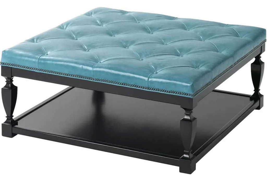 Wesley Hall L133 Spencer Leather Ottoman Wesley Hall L133 Spencer Leather Ottoman