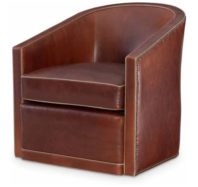 Wesley Hall L593 Peter Jacob Radcliffe Leather Swivel Chair Wesley Hall L593 Peter Jacob Radcliffe Leather Swivel Chair